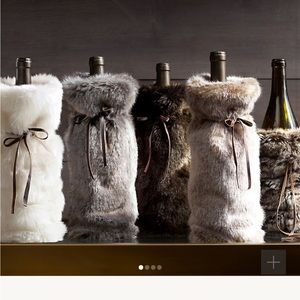 Faux Fur Wine Bag